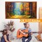 Forest Wall Stickers 3D Fake Windows Wall Stickers Removable Nature Landscape